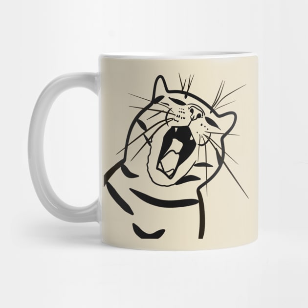 Angry Cat by Graphic O Maniac